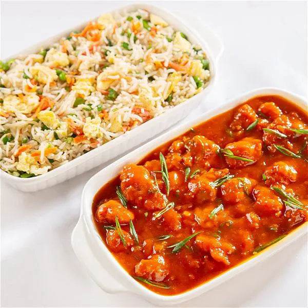 CHICKEN MENCHORIAN WITH RICE - Aatama