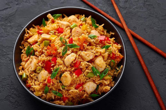 CHICKEN SACWAN SPICY RICE - Aatama